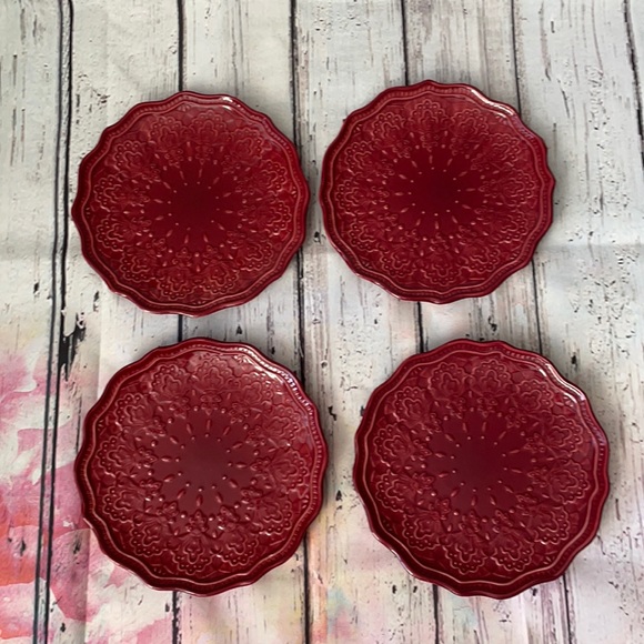 The Pioneer Woman Farmhouse Lace Salad Plates - Picture 3 of 5